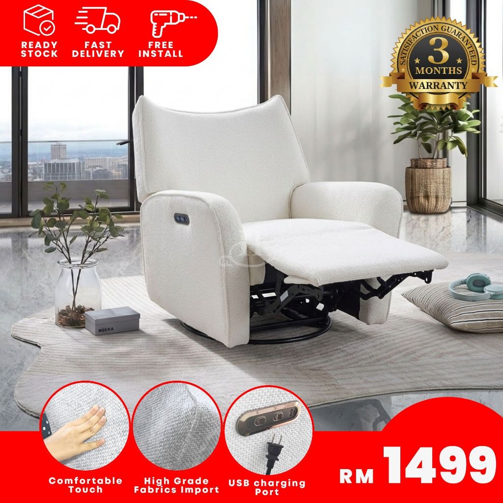 [FREE INSTALLATION] I HOME JENO Single Seater Power Recliner Sofa ...