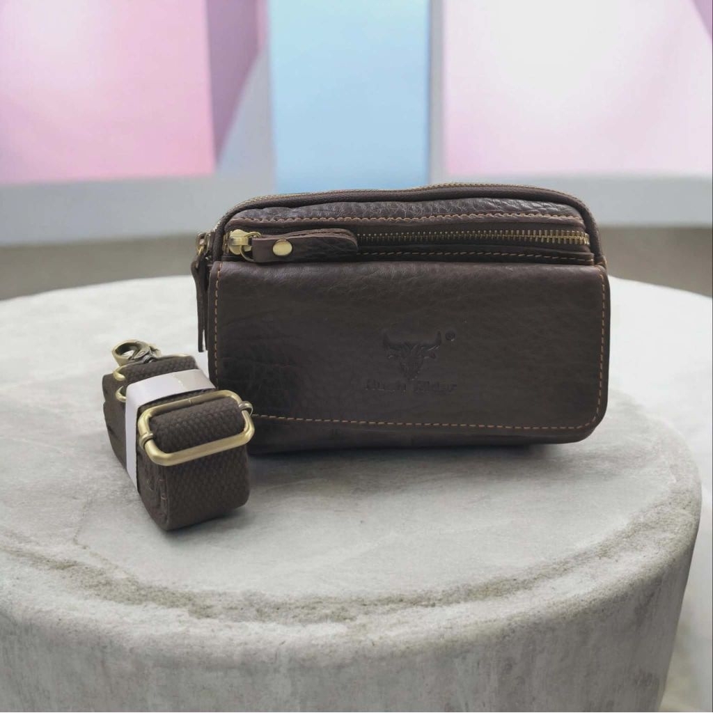 Original Rush Rider Cow Leather Handphone Case Handphone Bag Sling Bag ...