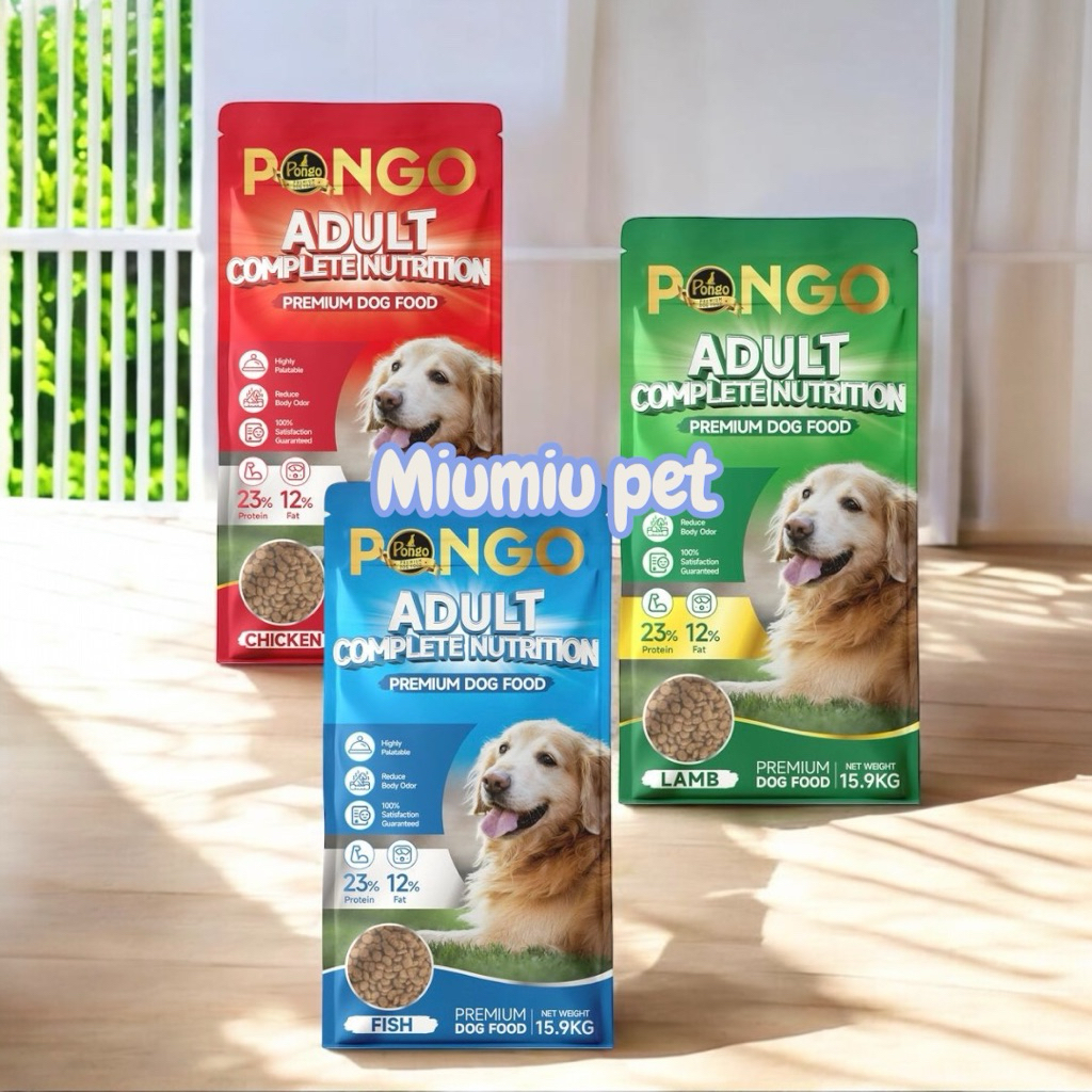 Pongo Chicken Fish Lamb Adult Complete Nutrition Premium Dog Food 18kg ...