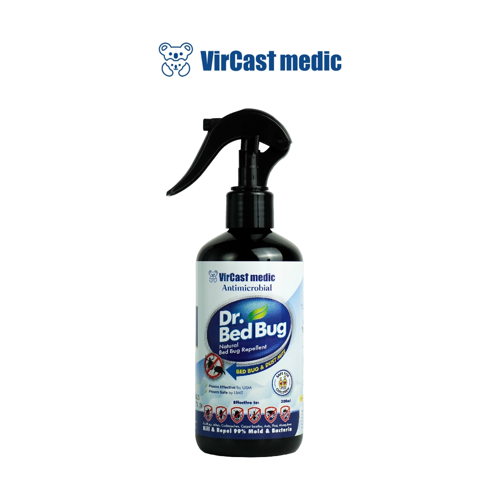 Vircast Medic Dr Bed Bug - Bed Bug & Dust Mites Natural Repellent Spray ...