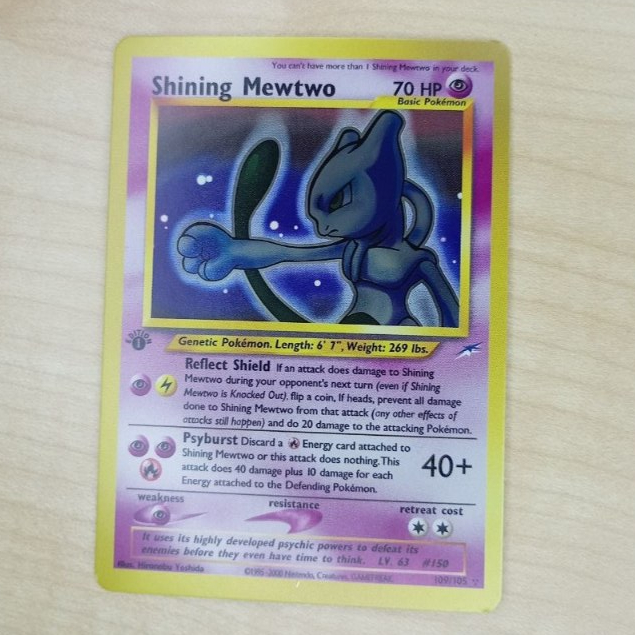 EN) Shining Mewtwo Neo Destiny (N4) 1st edition 109 105 Gred SV pokemon  ptcg tcg card vintage base set holo rare | Shopee Malaysia