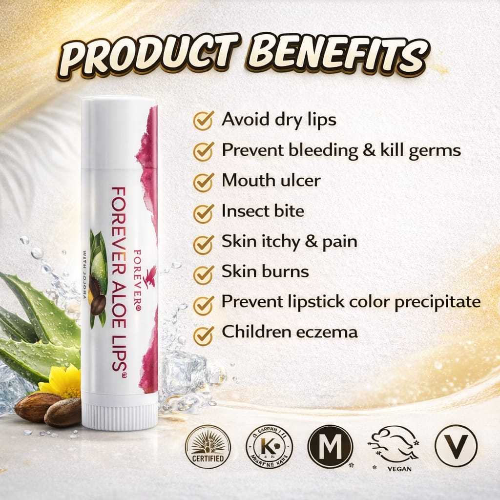 Forever Aloe Lips with Jojoba EXP: 02/2029 / lip balm / Forever Living  Products | Shopee Malaysia