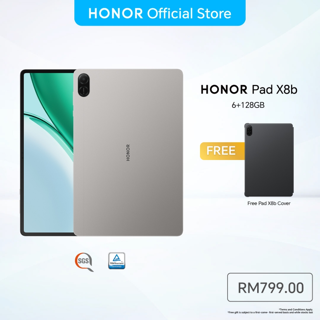 [NEW] HONOR Pad X8b LTE Android Tablet 6GB+128GB | 8GB+256GB | 11 inch EyeComfort Full View Display | 10100mAh
