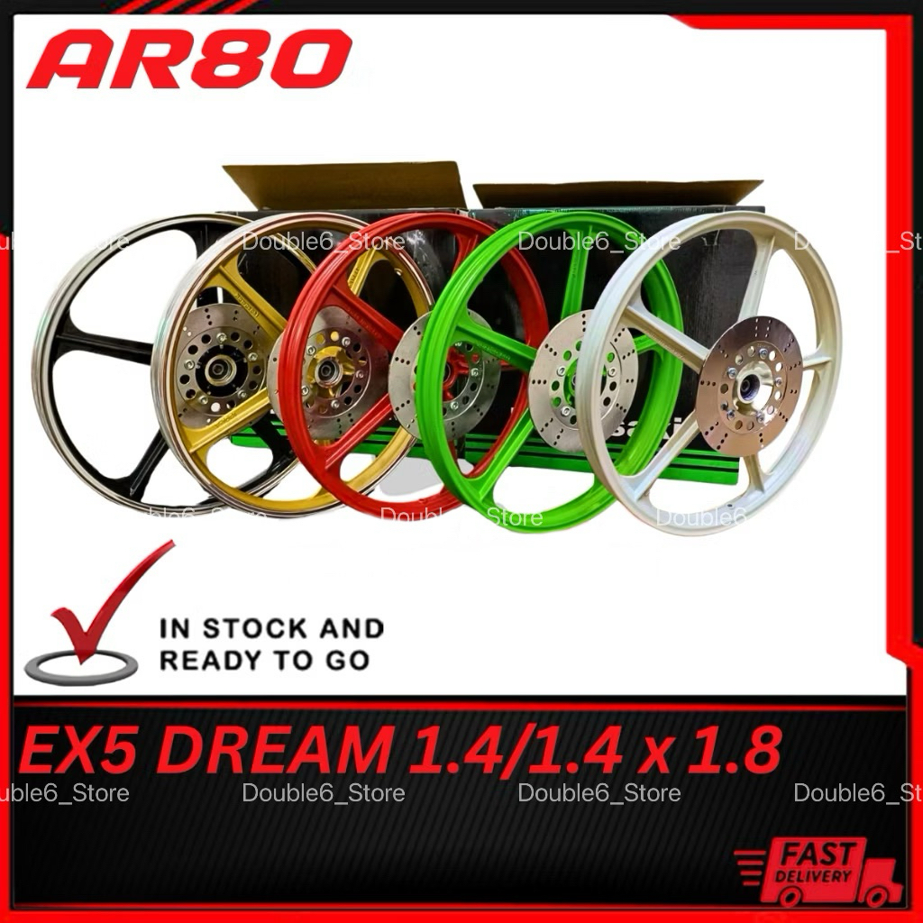 AR80 SPORT RIM SIAP CUSTOM HUB PNP EX5 DREAM FULL CHOP KAWASAKI SPORT ...