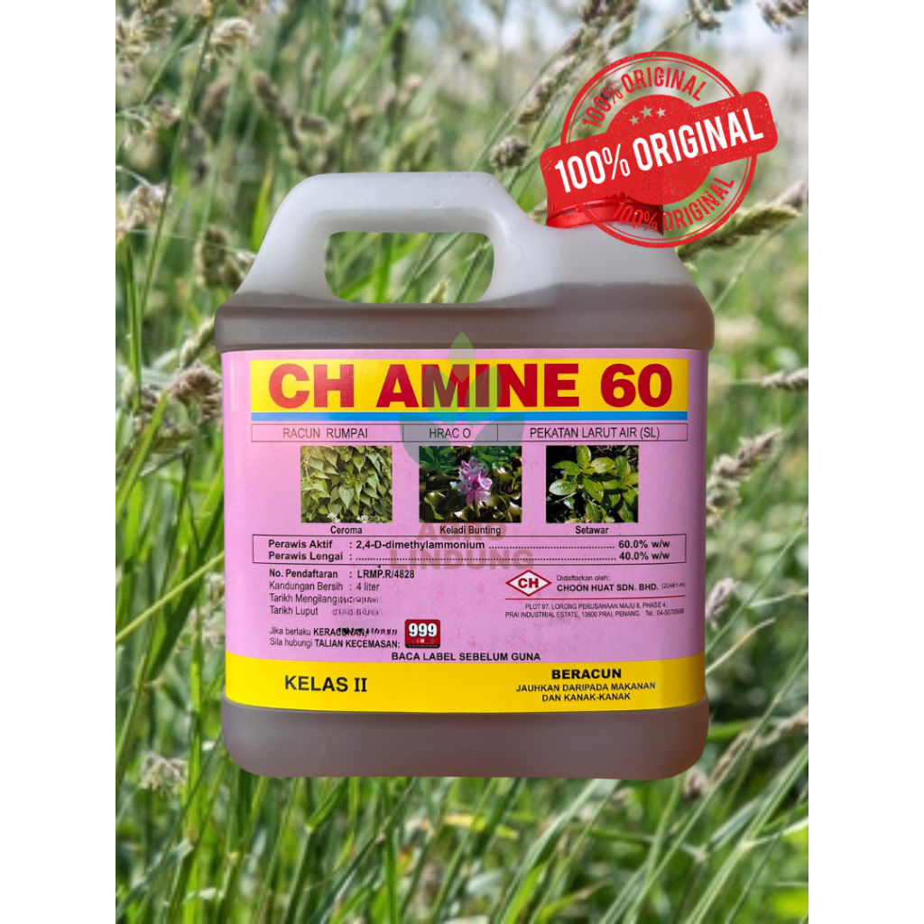 [OFFICIAL SELLER -ORIGINAL] RACUN RUMPUT CH Amine 60 - 4 Liter (RACUN ...