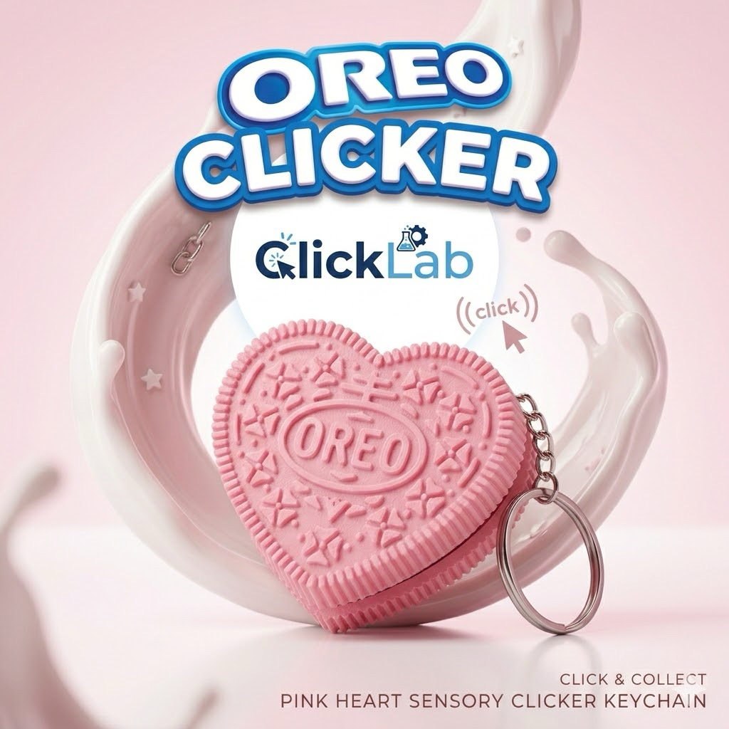 Pink Oreo Fidget Clicker Toy Cute ASMR Stress Relief | Shopee Malaysia