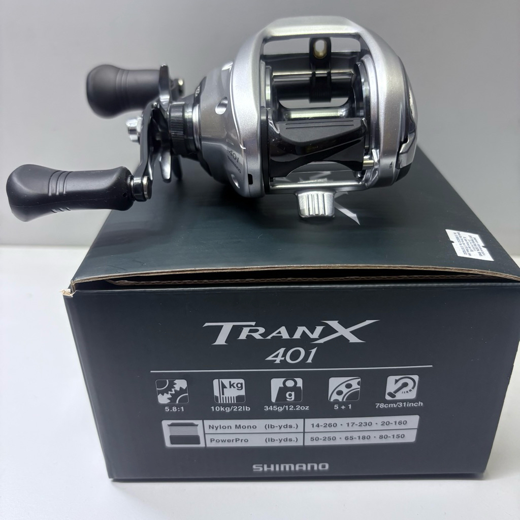 2026 Shimano TRANX 301B /Tranx 401 left handle baitcasting reel