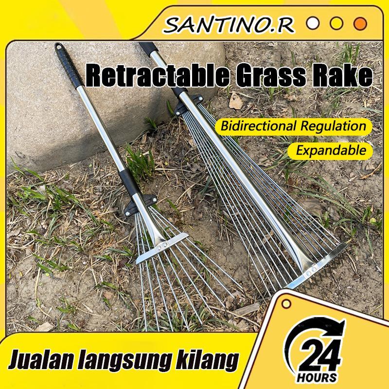 Scalable Iron Rake Grass Rake Garden Steel Leaf Raker Pencakar Rumput ...