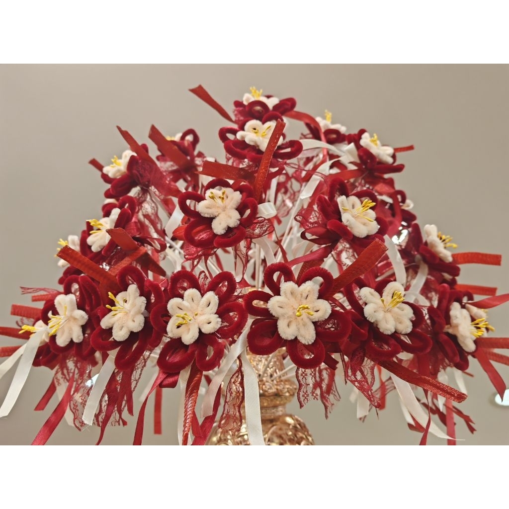 BUNGA TELUR DAWAI BALDU Hand Craft khawin bunga pahar pelamin (50pcs ...