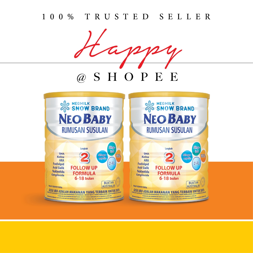 NEW! Snow Brand Neo Baby Step 2 Follow Up Formula 900g x 2 Tins ...