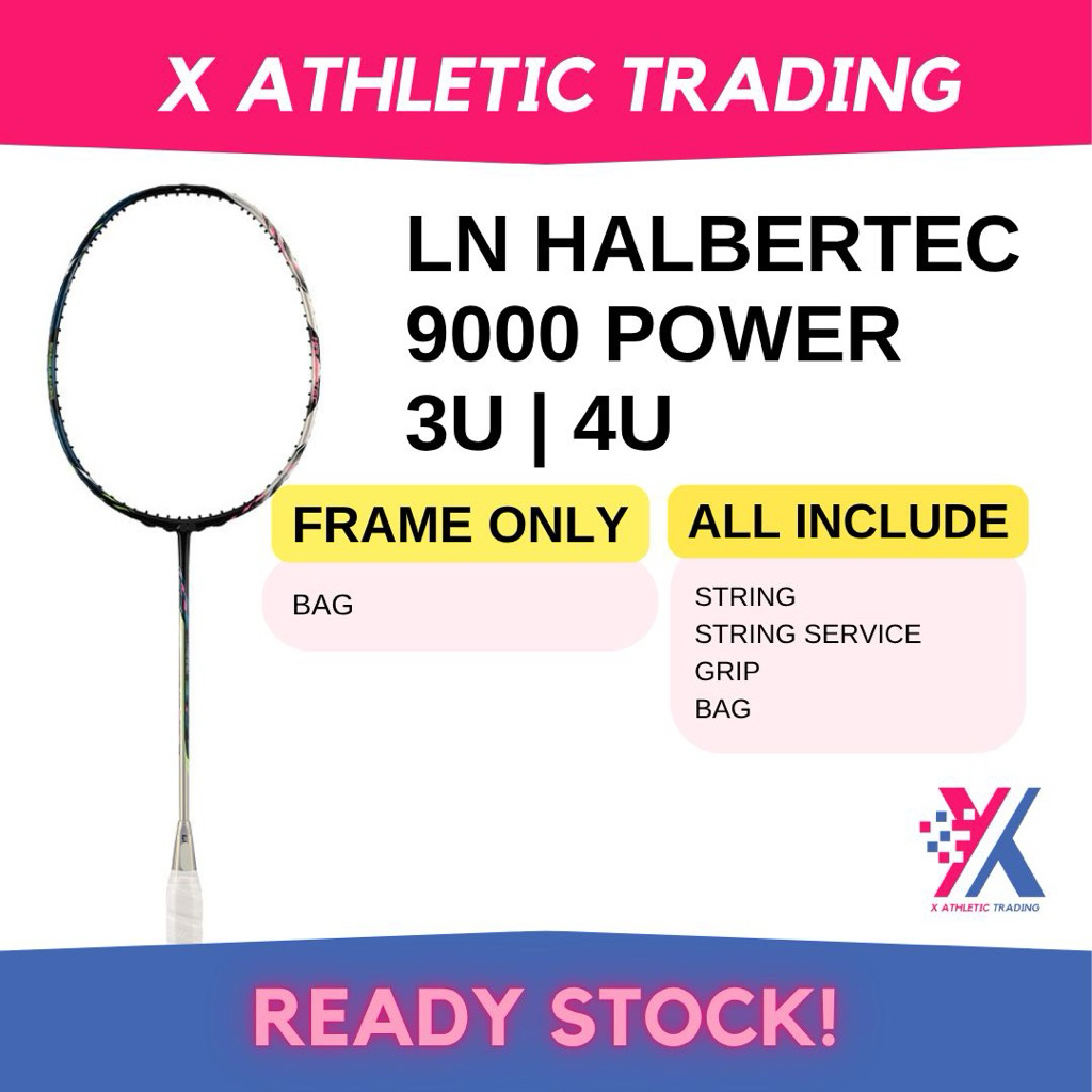 [100% ORIGINAL]LN Halbertec 9000 Power/9000power Badminton Racket - The ...
