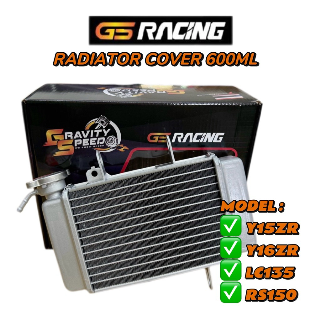 GS RACING RADIATOR 600ML Y15 Y16 LC135 RS150 TANGKI AIR BESAR RADIATOR ...