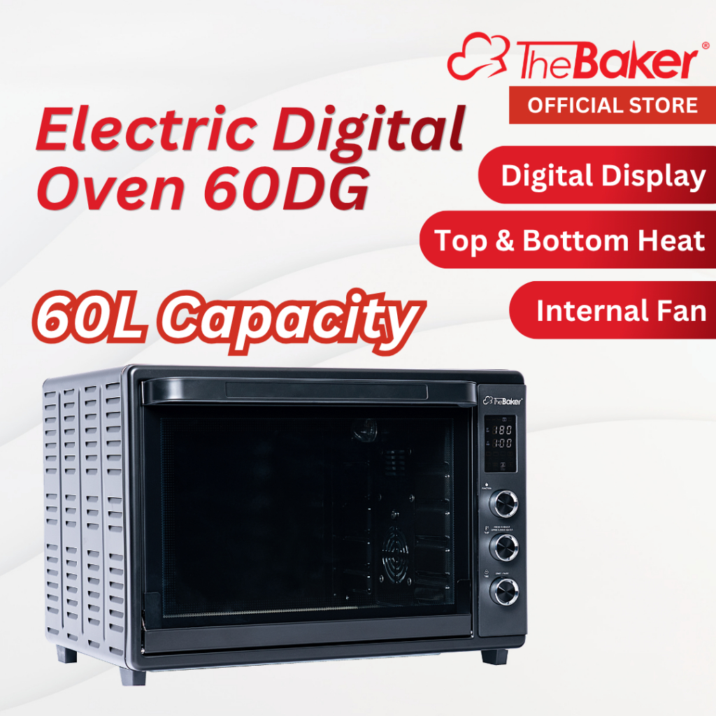 The Baker 60L Digital Oven Electric Baking Oven Fermentation Rotisserie ...