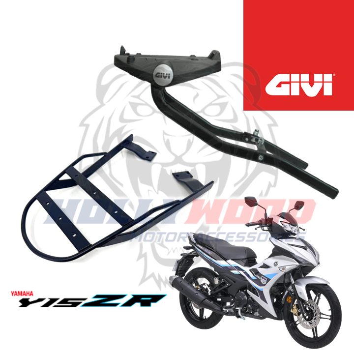 GIVI MONORACK YAMAHA Y15 Y15ZR + BOX GIVI TANKER ABS TOP BOX | Shopee ...