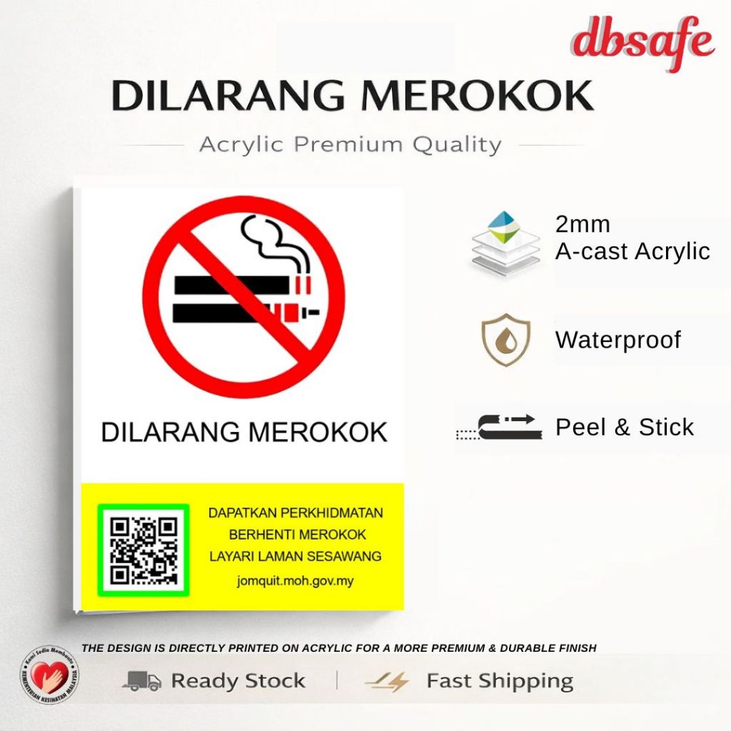 [Ready Stock] No Smoking Sign /Dilarang Merokok Papan Tanda - Standard ...