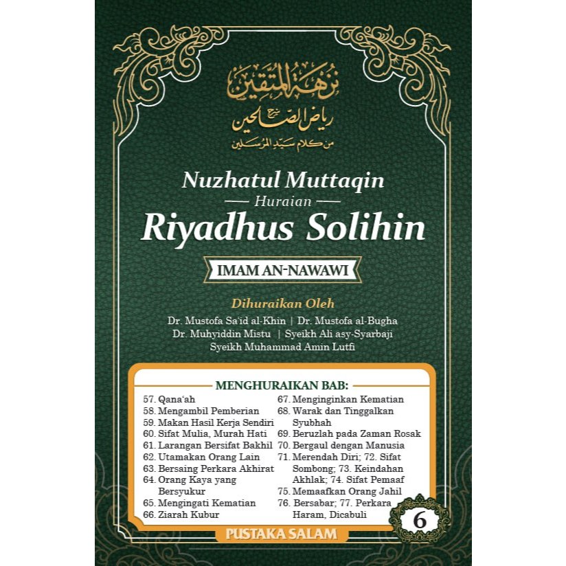 Nuzhatul Muttaqin - Huraian Riyadhus Solihin - Jilid 6 (Imam An-Nawawi ...