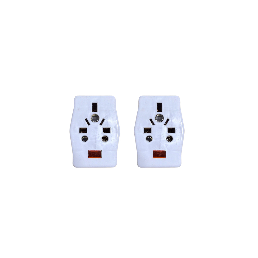 3 Pin Multi Socket Adaptor with Fuse Universal Plug 13A UK Type Multi ...