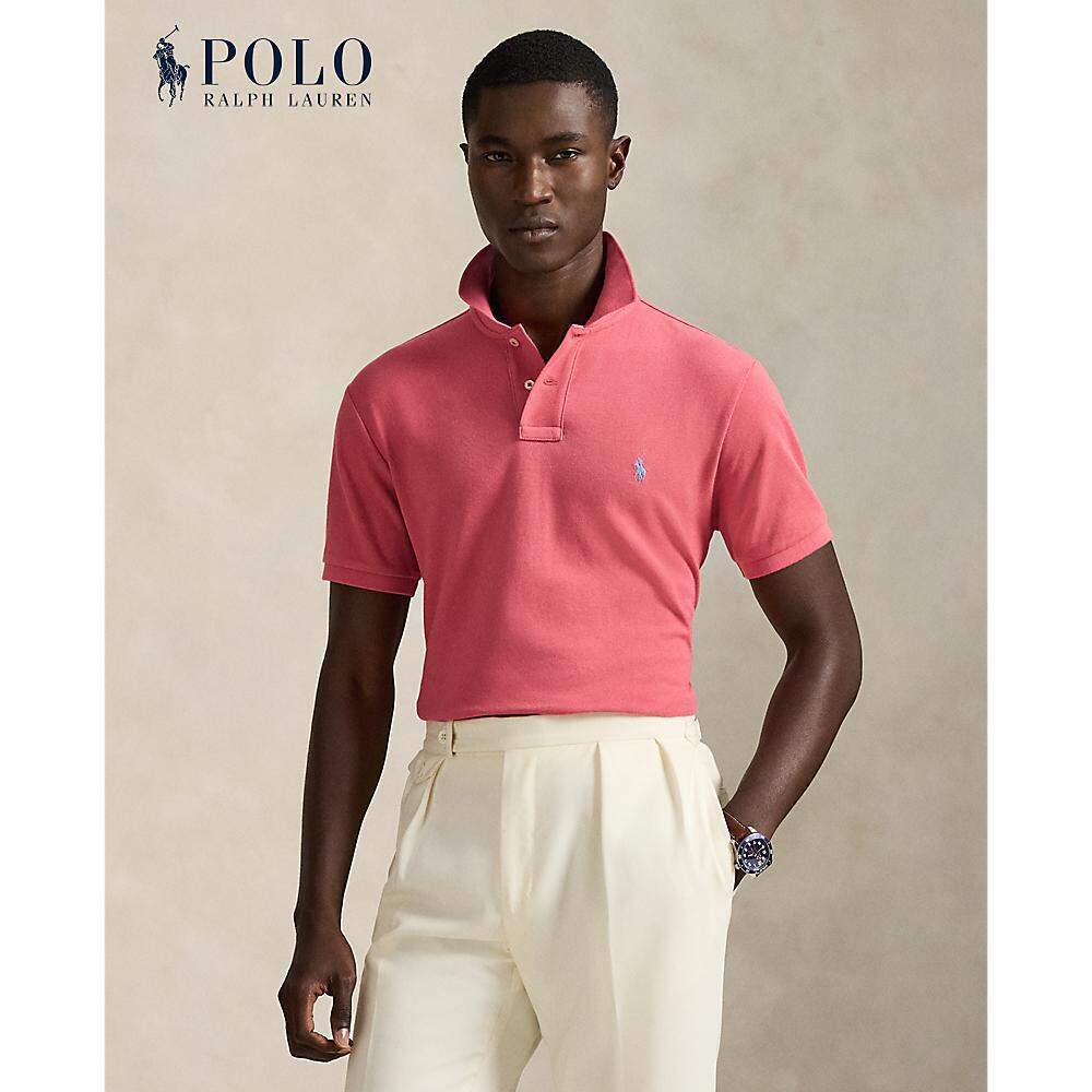 Polo Ralph Lauren Men Custom Slim Fit Mesh Short Sleeve Polo Shirt ...