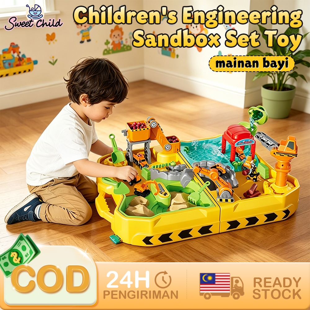 SWEET Children's Multifunctional Engineering Vehicle Sandbox Set ...