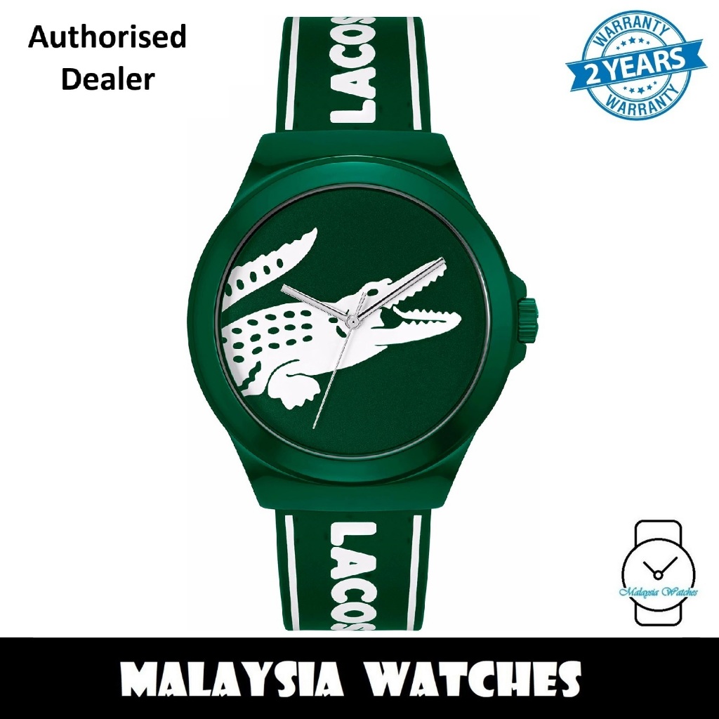 (100% ORIGINAL) Lacoste 2011309 Neocroc Quartz Green Dial Plastic Case ...