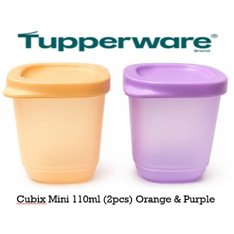 Tupperware (4 Pcs) Cubix Mini Square 110ml | Shopee Malaysia