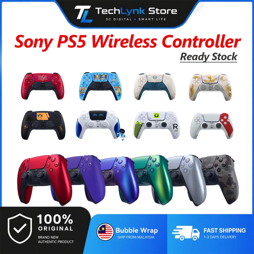 【Ready Stock】Sony PS5 Wireless Controller | Haptic Feedback Adaptive ...