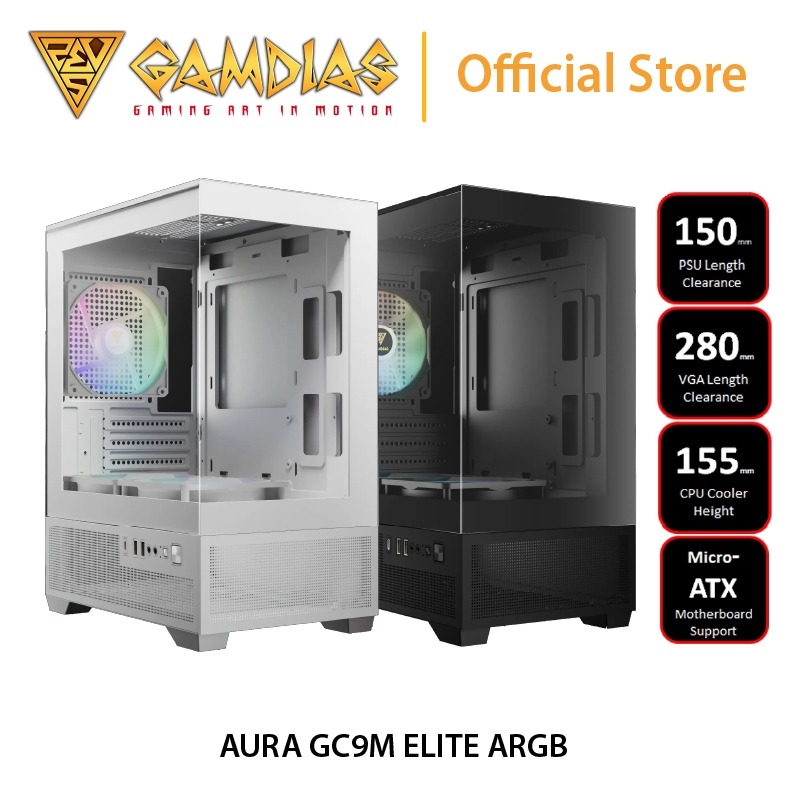 Gamdias AURA GC9M ELITE ARGB Mesh Mid-Tower Gaming Casing | High ...