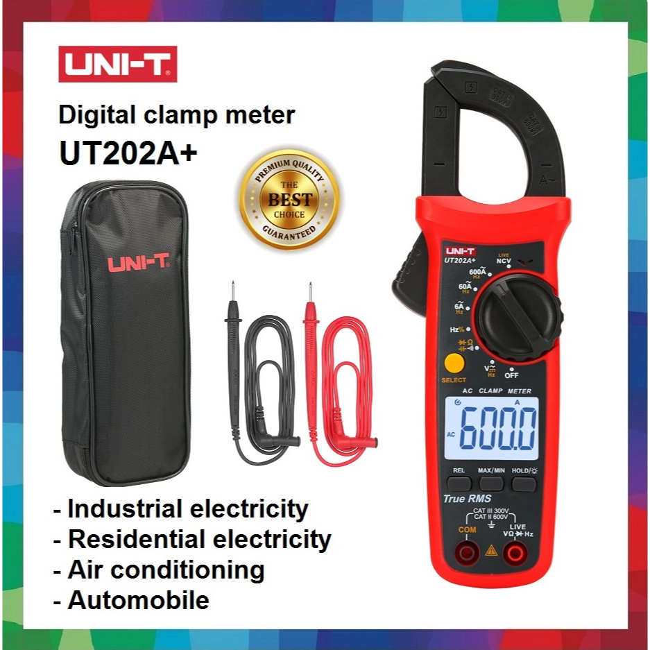 UNI-T UT202A+ 400-600A Digital Clamp Meter Pengapit Meter Digital ...