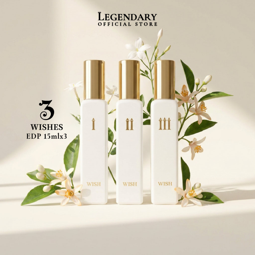 Legendary® 3 Wishes Eau de Parfum EDP Perfume Set (15ml x 3) | 100