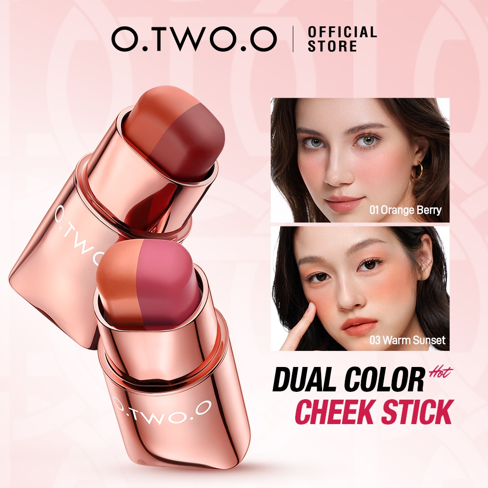 O.TWO.O Haute Dual Color Silky-Soft Lip & Cheek Stick Multi-purpose ...
