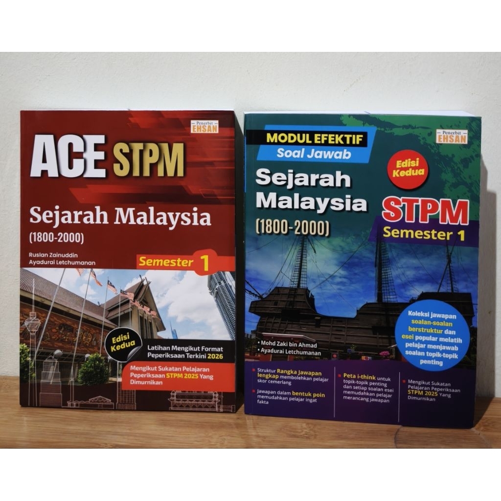 ACE / MODUL STPM SEJARAH MALAYSIA SEM 1 2026 *edisi kedua | Shopee Malaysia