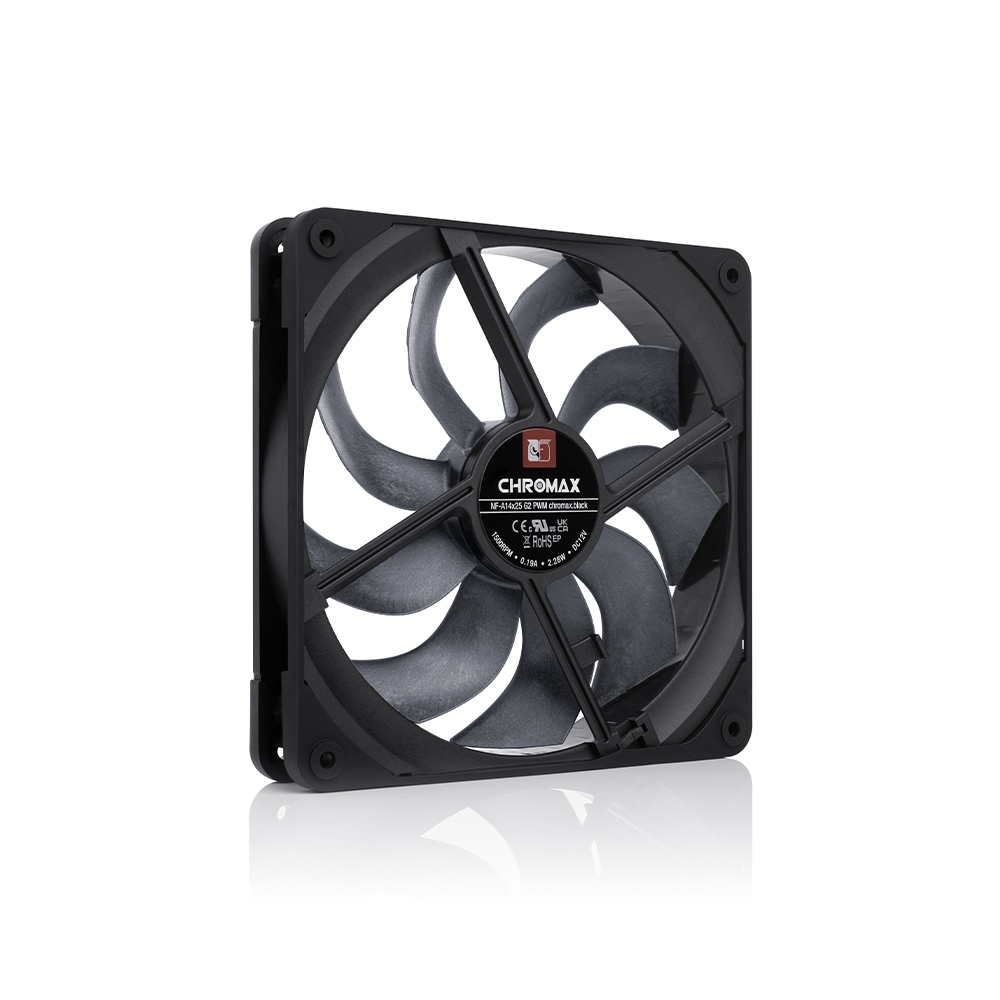 Noctua NF-A14x25 G2 PWM chromax.black Next-Gen Black 140mm Fan CPU