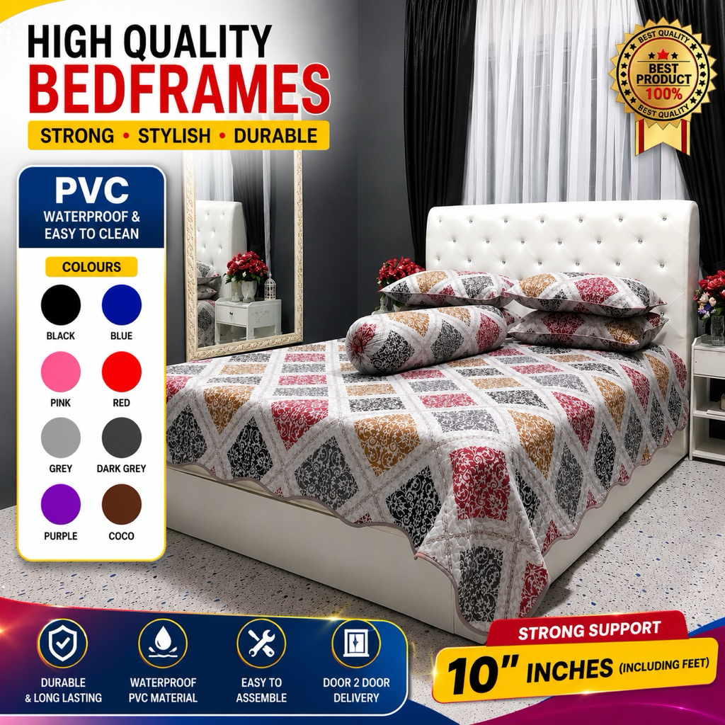 [3 Days Delivery KL & Selangor] Katil Queen Bedframe Divan Set katil ...