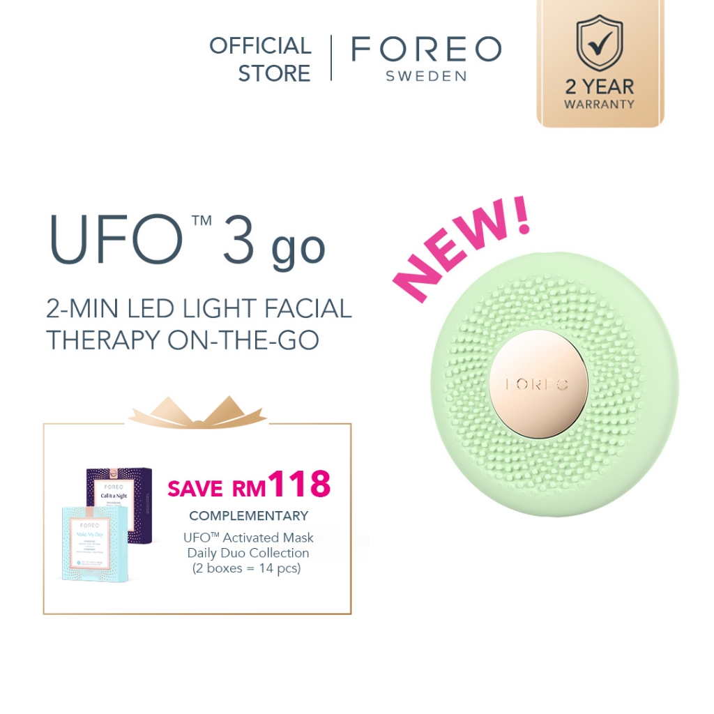 FOREO UFO 3 Go Travel-friendly Face Mask Skincare Device - Face ...