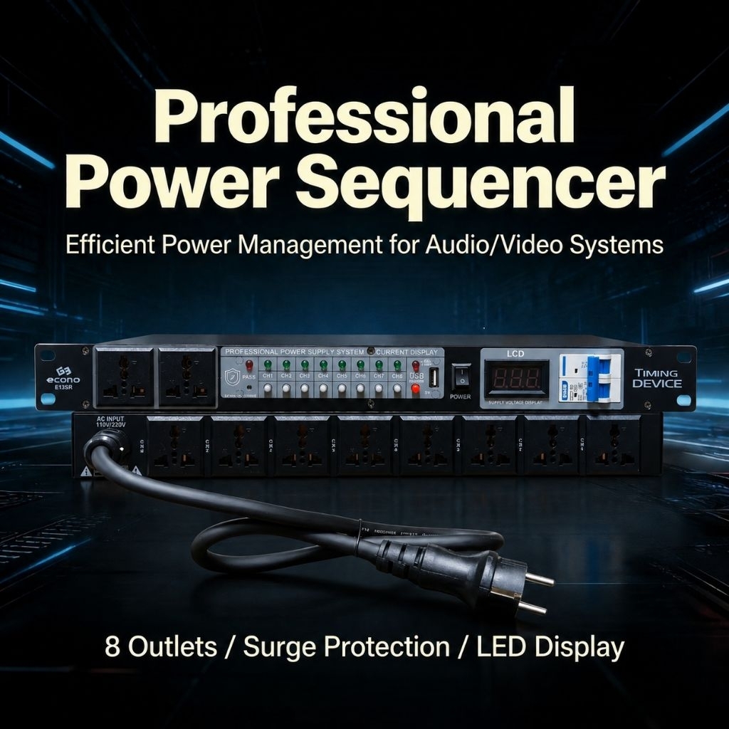 Professional 8-Channel Audio Time Sequencer | Power Sequence Controller ...