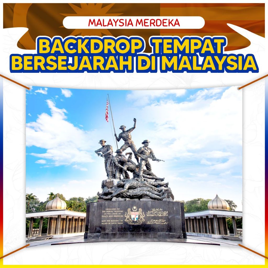 BACKDROP MERDEKA - TEMPAT BERSEJARAH DI MALAYSIA (photobooth) | Shopee ...