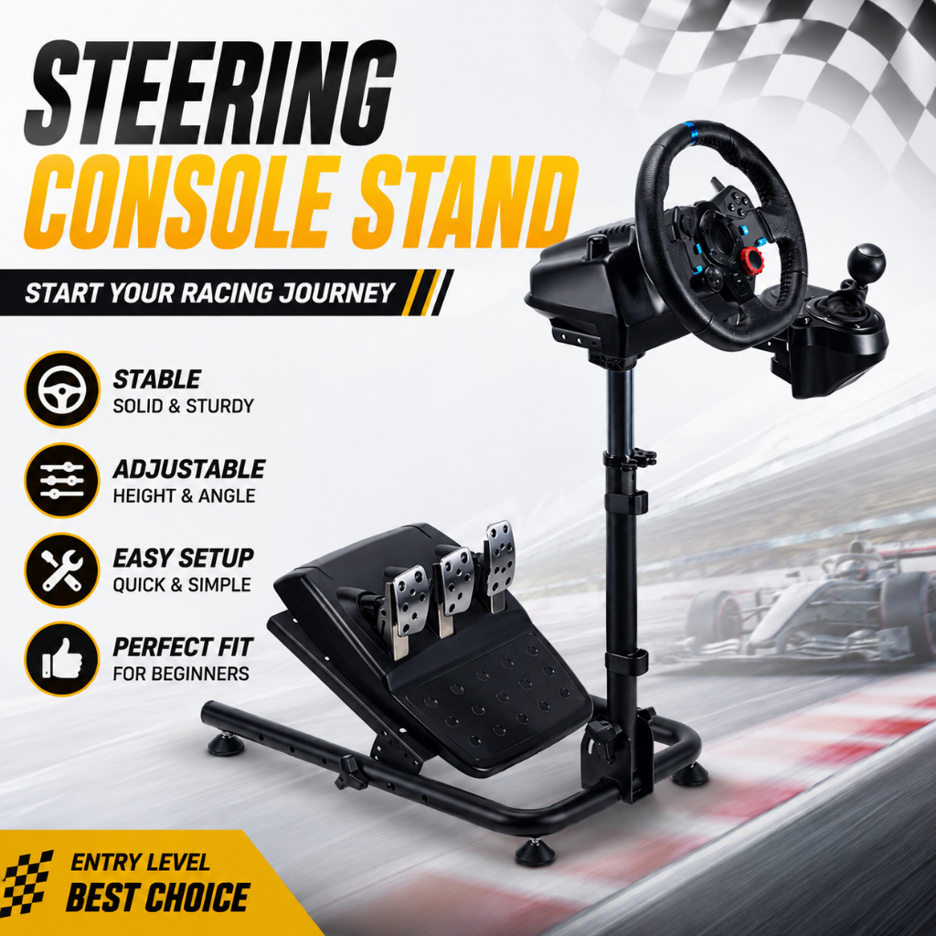 Foldable Racing Simulator Steering Wheel Stand Rig for Logitech ...