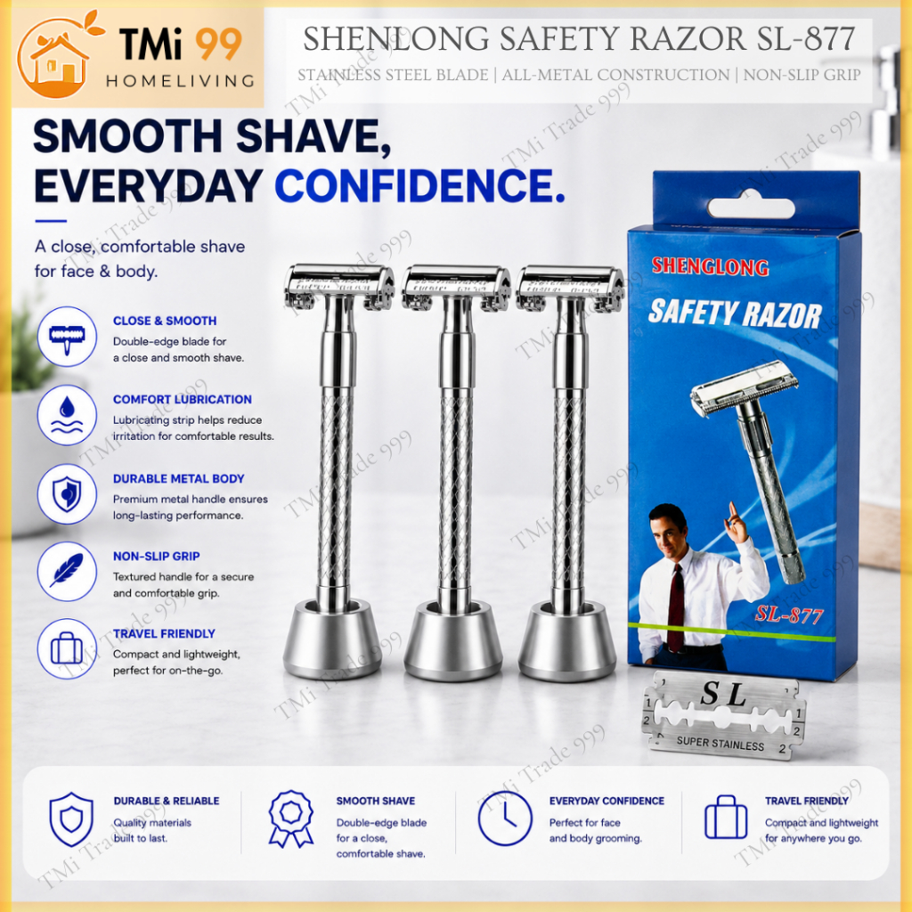 TMi Shaver ShengLong Rimei Blade Holder Safety Razor SL-877 Razor ...