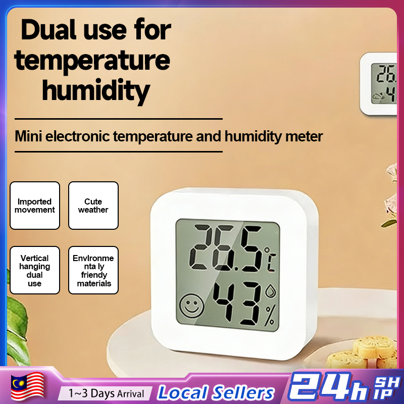 Thermometer Hygrometer Mini LCD Digital Temperature Humidity Meter ...