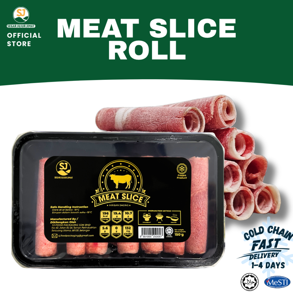 BEEF SLICE ROLL Premium Shabu Shabu Sukiyaki DAGING LEMBU GULUNGAN ...