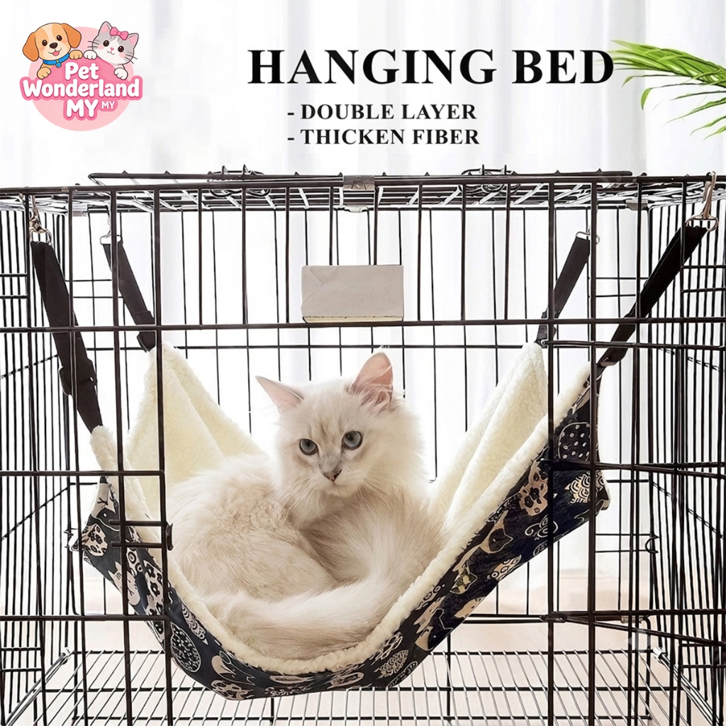 Lagi santai kawan.. Cat Hammock ~ Soft, Comfortable & Washable