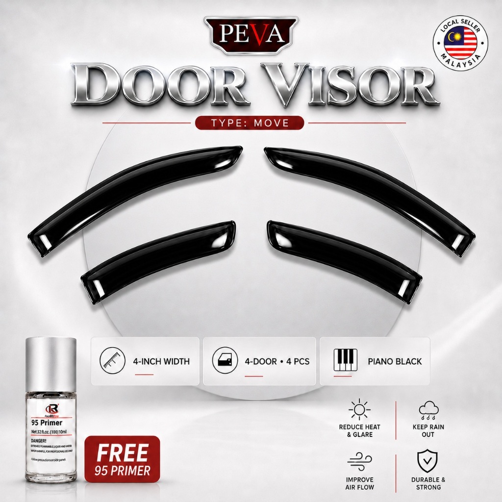 SUZUKI Air Press Car Door Visor Car Window Rain Guard With Free ...