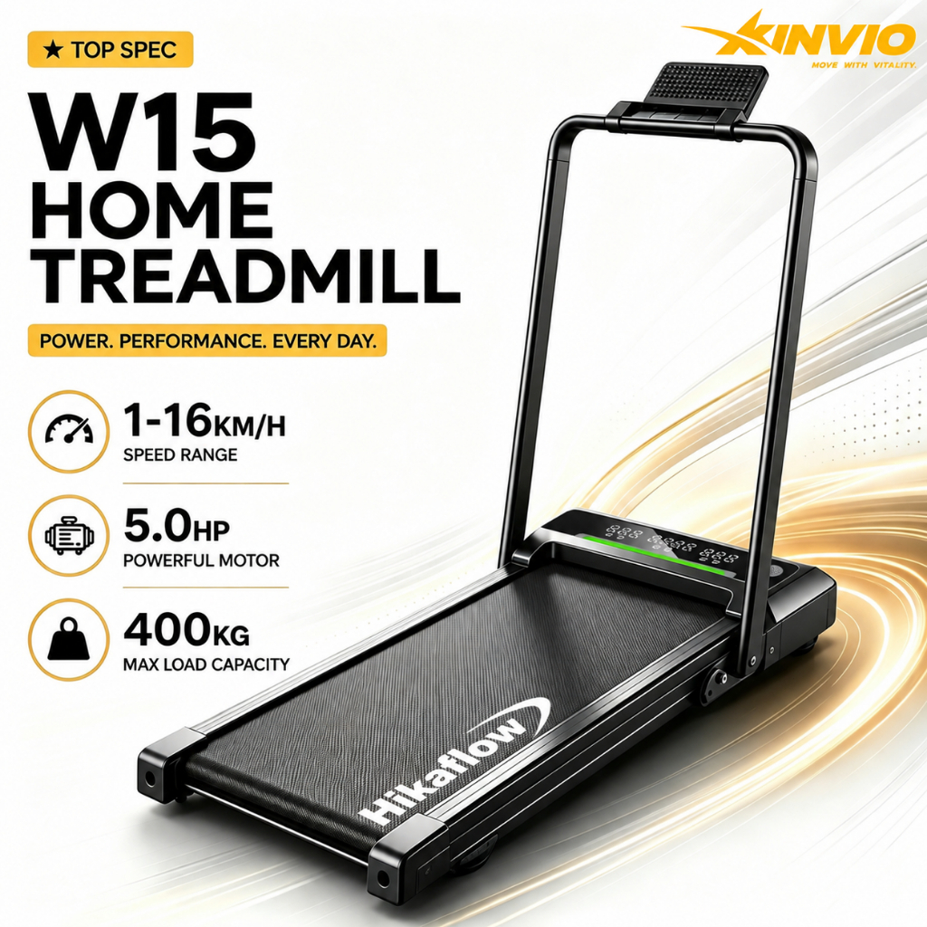 16KM Foldable Walking Treadmill Heavy Duty 5.0HP Home Gym Fitness ...