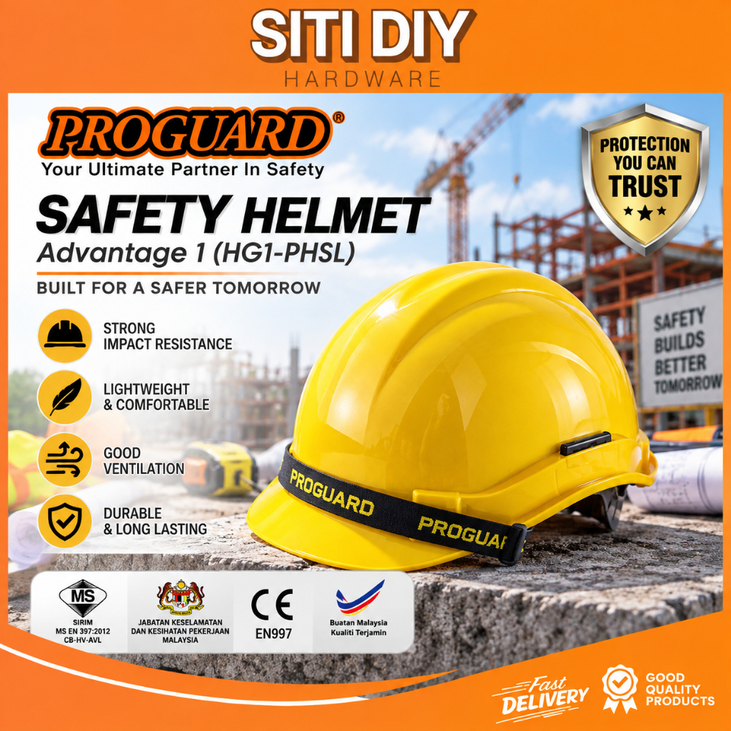 Proguard Safety Helmet SIRIM Certified HG1-PHSL Construction Hat ...