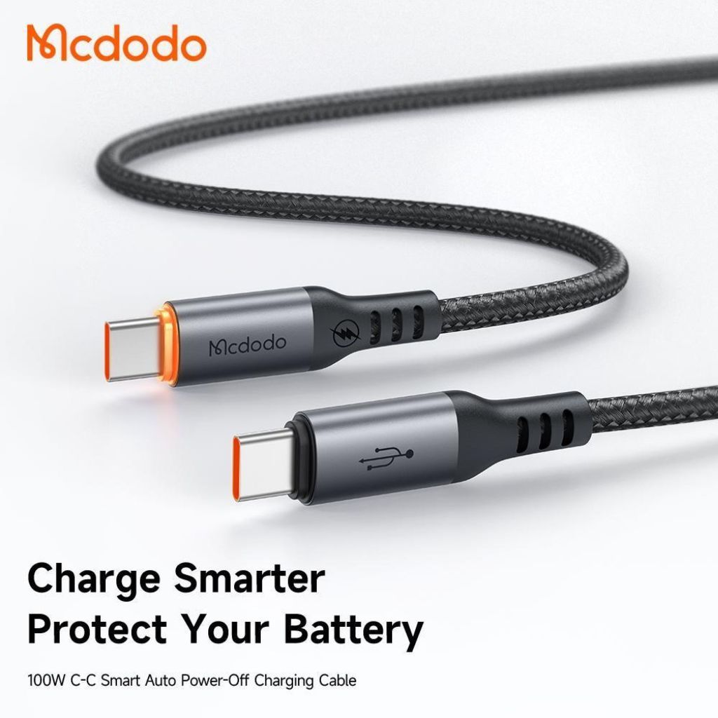 Mcdodo Auto Power Off Fast Charging Type-C Cable PD 3.0 100W 6A VOOC ...