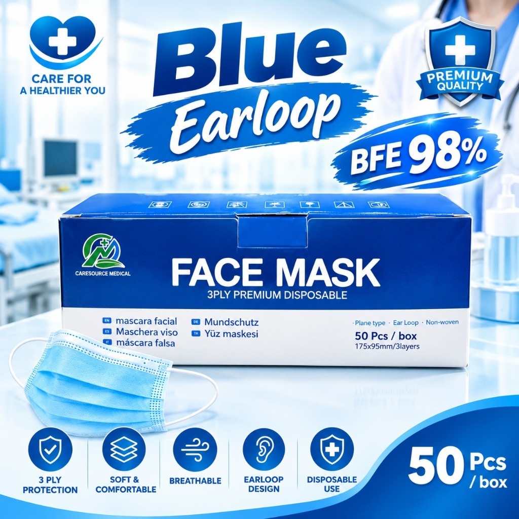 95 MPLUS BLUE 3 LAYER PROTECTION 3-layer Face Mask | Shopee Malaysia