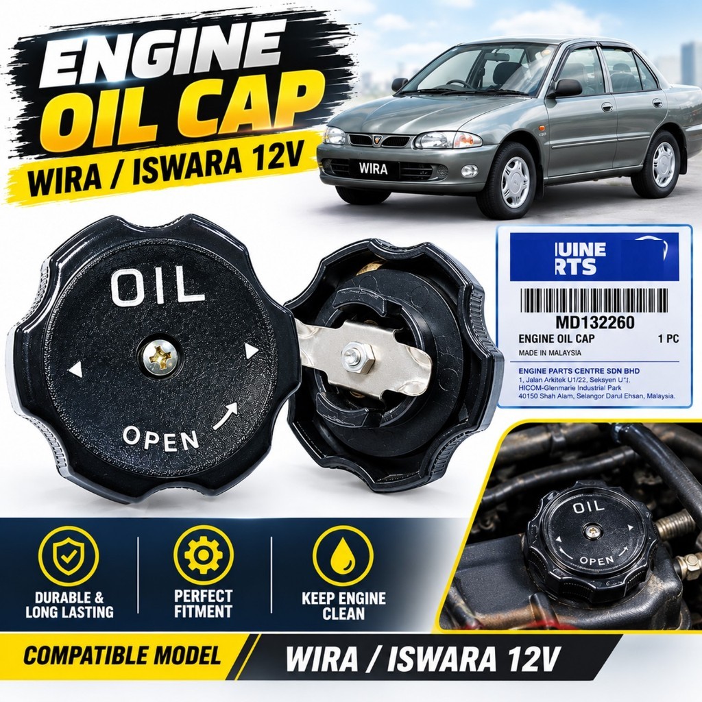 ORI | WIRA / ISWARA LMST ENGINE OIL CAP Penutup Minyak Hitam Engine ...