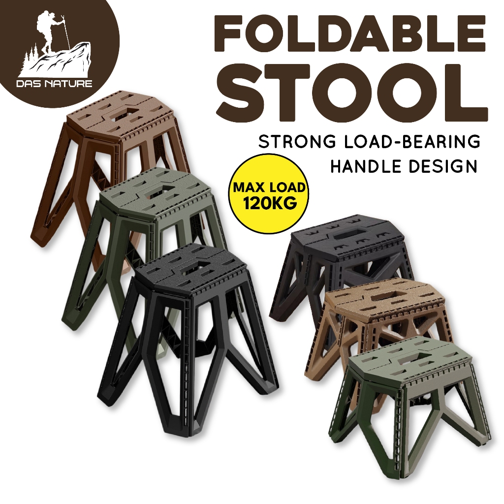 Foldable Stool Chair Kerusi Camping Stool Heavy Duty kerusi lipat Kecil ...