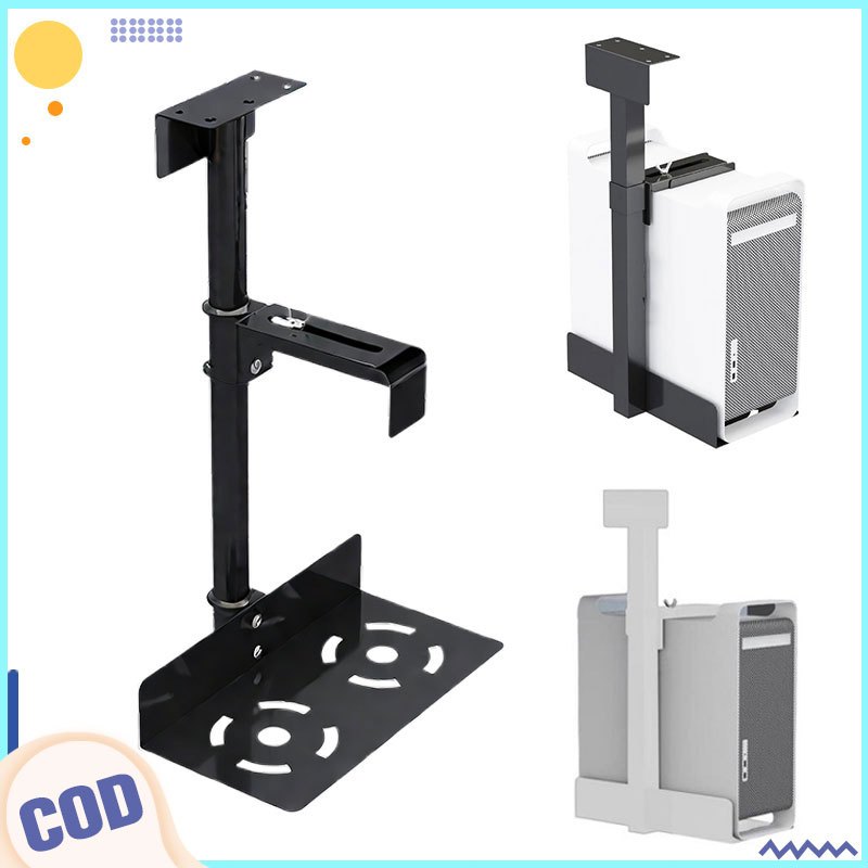 Ventilated Under-Desk Pc Case Bracket/Under Desk Wall Side CPU Stand ...