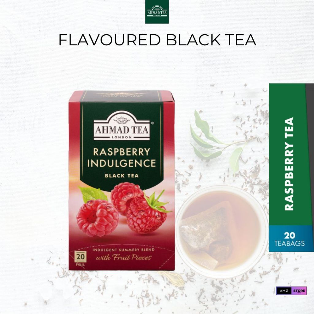 Ahmad Tea Raspberry Indulgence Halal Certified (20's Teabags) | Shopee ...